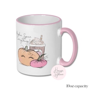 PUMPKIN SPICE MUG | Halloween mug | Autumn mug | Fall mug | Pink pumpkin | Cosy Season | Home Decor | Hot Chocolate Mug | Gift Idea