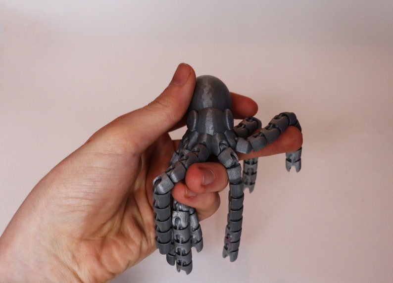3D Printed Octopus fidget Stress Reliever toy desk tidy | Etsy