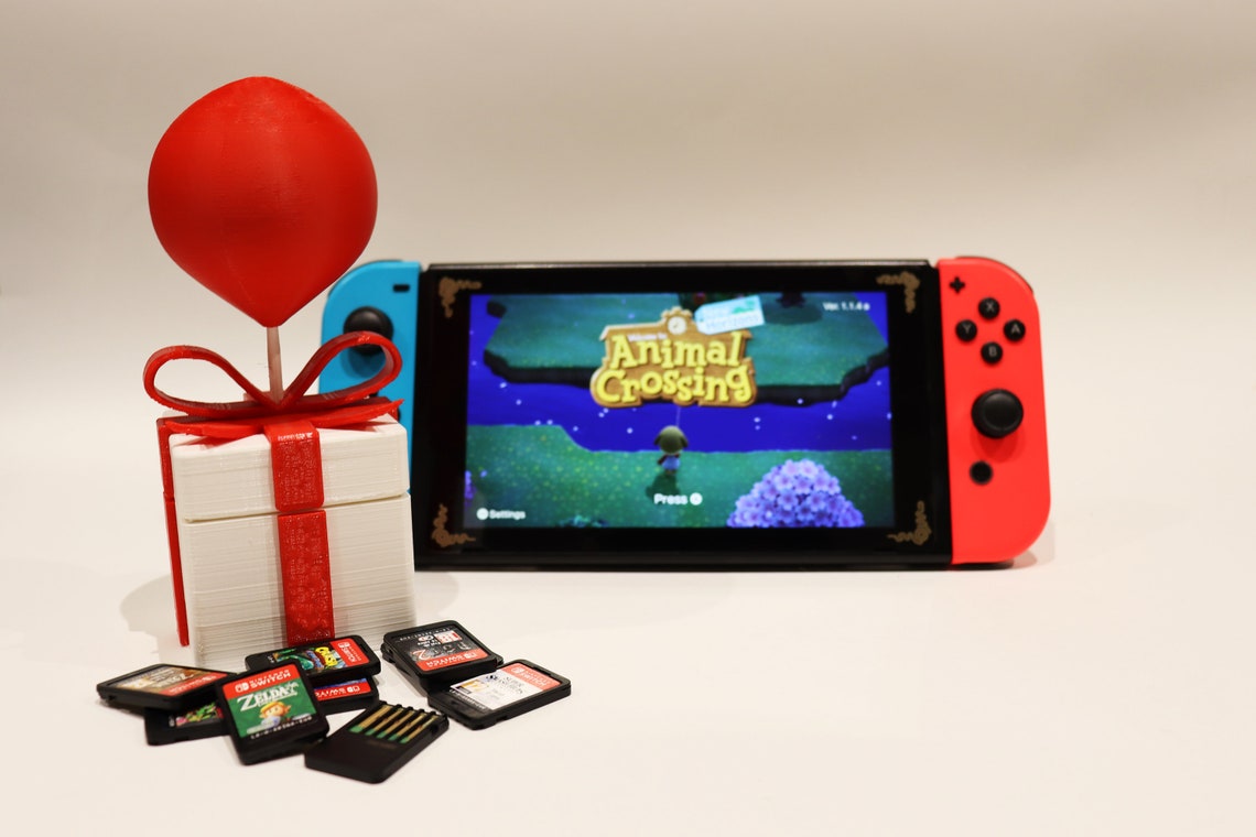 Animal Crossing 3D Printed present box for Nintendo switch | Etsy