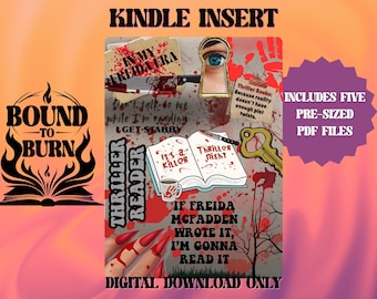 Thriller Reader Kindle Insert - Printable