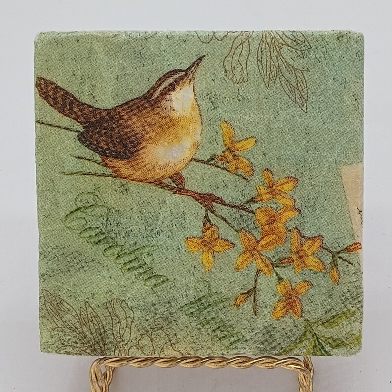 C2CCoaster American Finch Bird Coasters - Thumbnail 4
