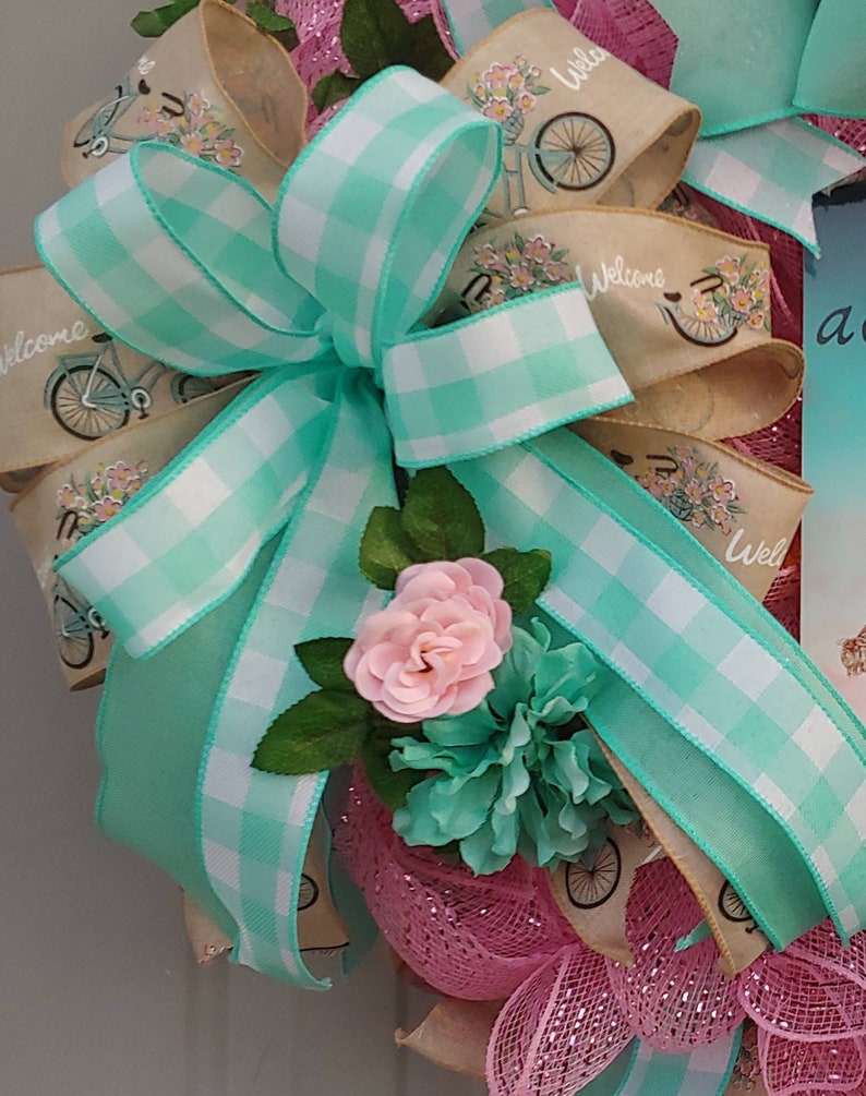 Eiffel Tower Front Door Wreaths Paris Deco Mesh Wreath Etsy