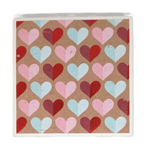 Ensemble de sous-bocks, cadeaux pour elle, porte-gobelet, sous-bock en céramique, décoration d'intérieur pour la Saint-Valentin, porte-gobelet pour la Saint-Valentin, cadeaux pour hôtesse image 5