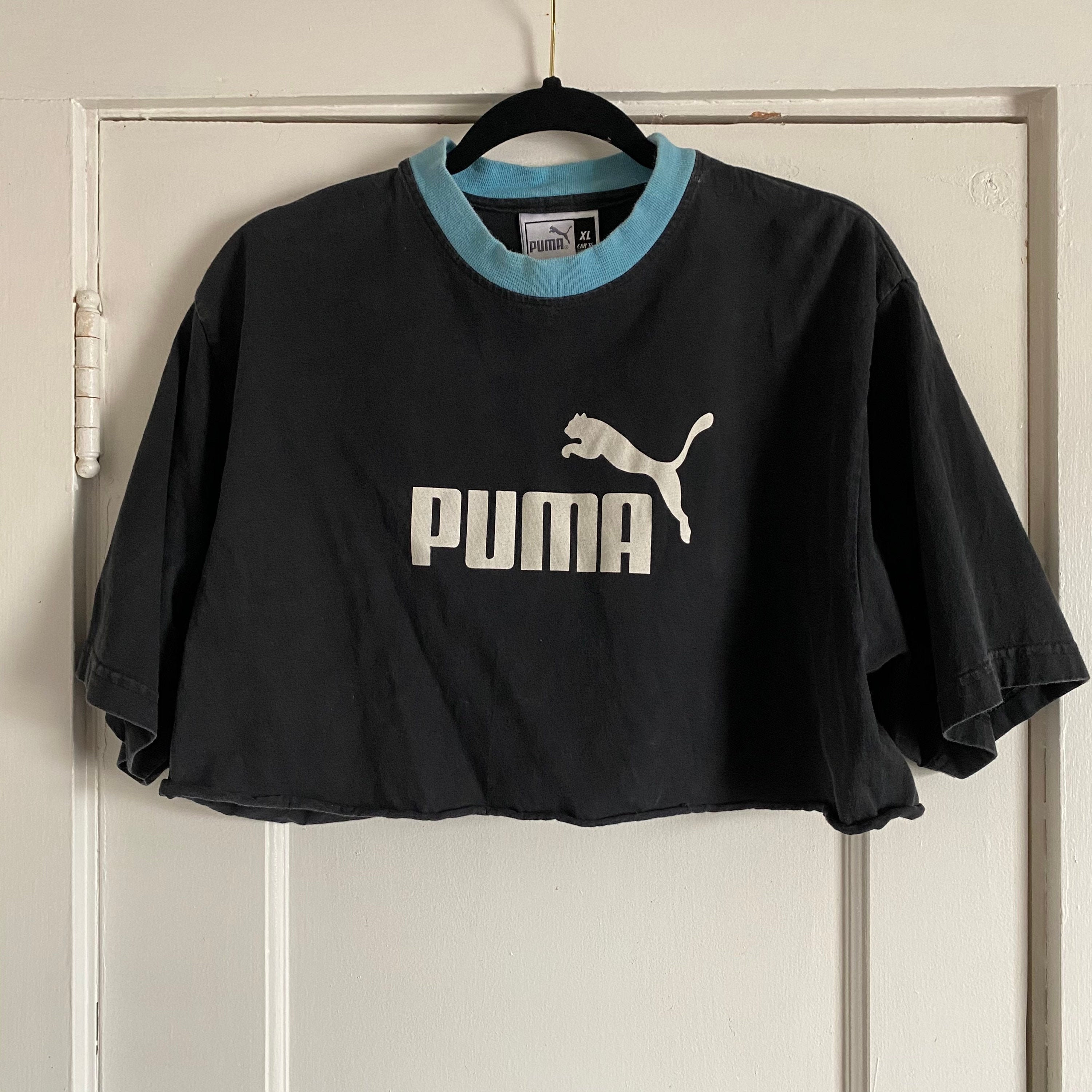 Vintage Puma Crew Neck Crop Top // XL 