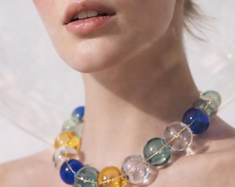 ANEMOIA-ketting: geblazen glas: unieke sieraden