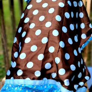 Toldo para asiento de coche, funda para portabebés, lunares, luna y estrellas, marrón, crema y celeste, regalo para baby shower, forro polar satinado para recién nacidos