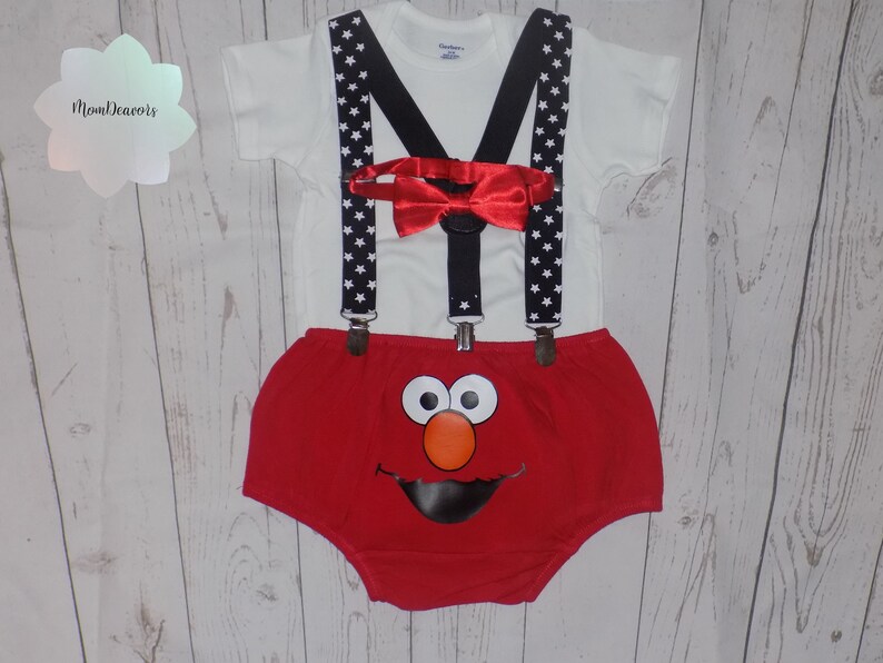 elmo smash cake outfit