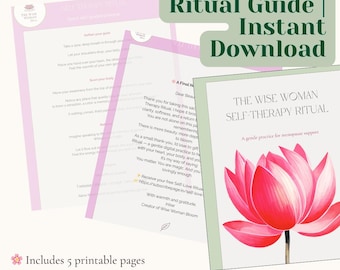 Guia de Rituais de Autoterapia, Cura Emocional para Imprimir, Autocuidado Espiritual, Diário de Crescimento Pessoal, Download de Cura