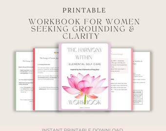 Caderno de Autocuidado: Diário Elemental para Mulheres (Download Digital) Elementos do Feng Shui inspirados