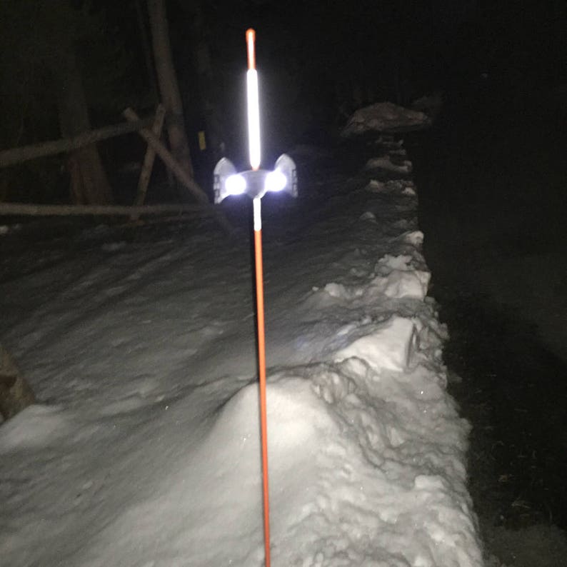 Eyeshine Clip On Snow Stake Driveway Markers Set Of 10 Etsy