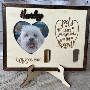 Dog memorial frame,Pet memorial collar frame,Dog memorial frame with collar,Pet loss,Dog loss,Pet sympathy,Pet memorial gift,Dog remembrance
