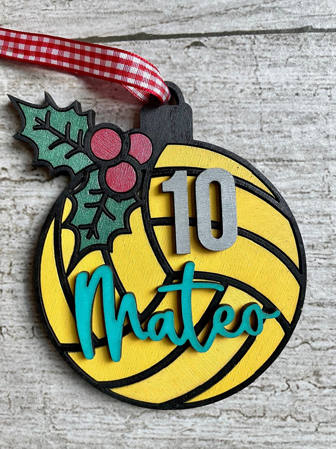 Water Polo Name Christmas Ornament, Sport Ornament, Water Polo Ornament