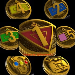 Henshin Hero Series 20 Coins (x7) (Style 1) - Digital Files