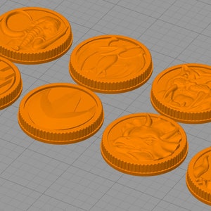 Henshin Hero Series 16 Coins (x7) - Digital Files