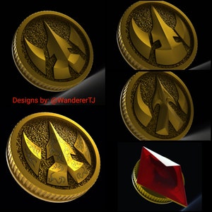 Henshin Hero Drakkon Coins (7 Variants) - Digital Files
