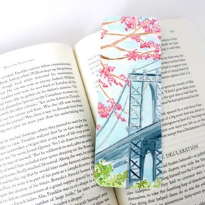 New York in Spring Bookmark, segnalibro di carta 2,5 x 7 pollici