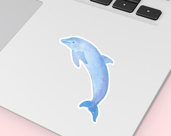 Dolphin Stickers, ocean stickers, Dolphin lover, vinyl stickers, sea animal decal, best friend gift, laptop decal, cute animal stickers
