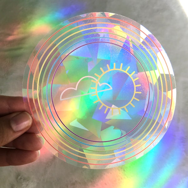 Rainbow Maker Window Decal, Rainbow Suncatcher Decal, 5x5”