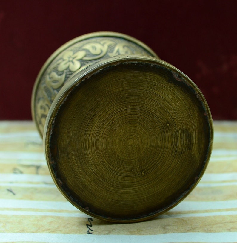 Vintage Turkish Coffee Grinder.mini Brass Coffee Mill.sozen Manual