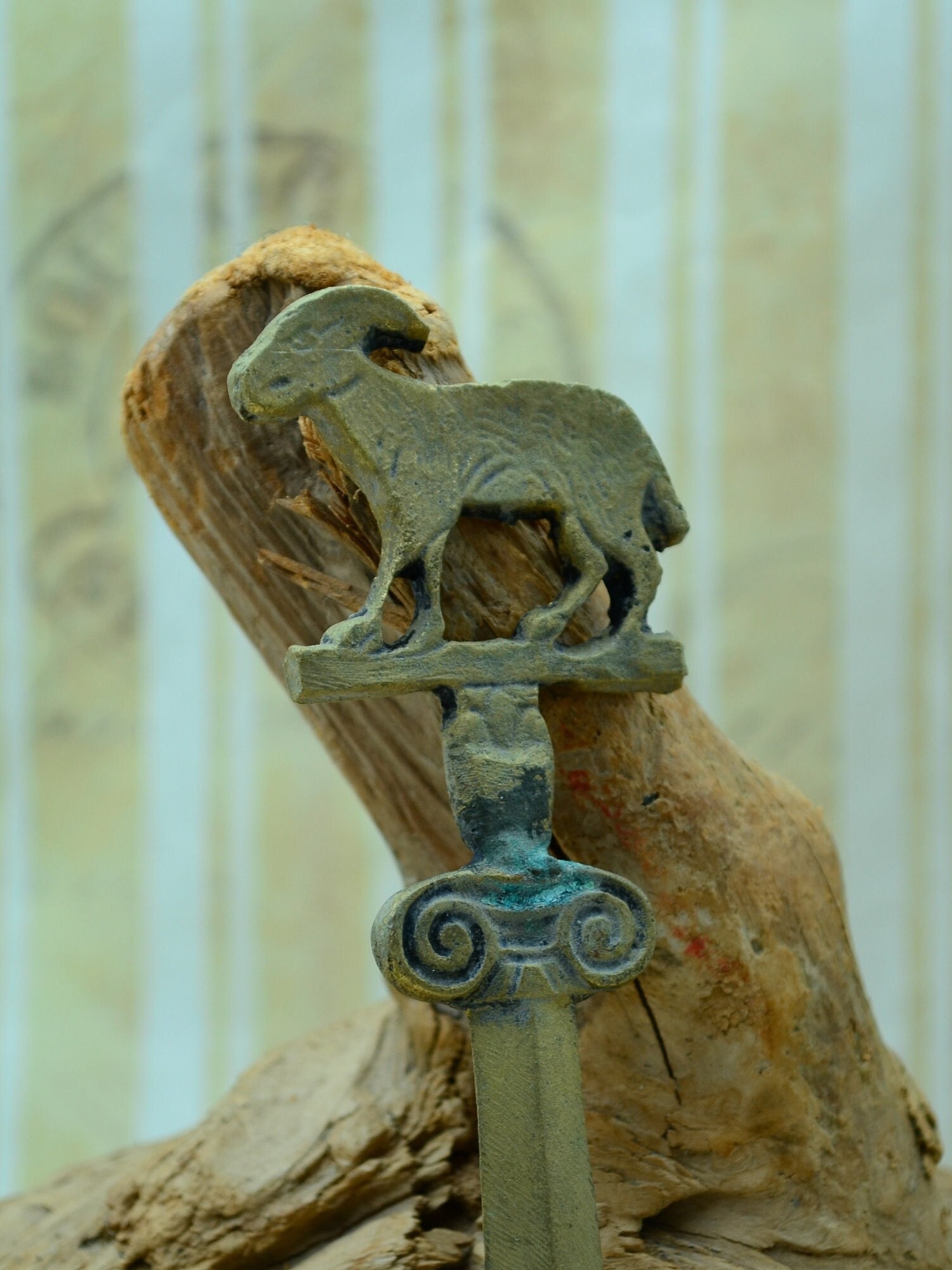 Vintage Letter Opener.brass Letter Opener.greek Letter Etsy