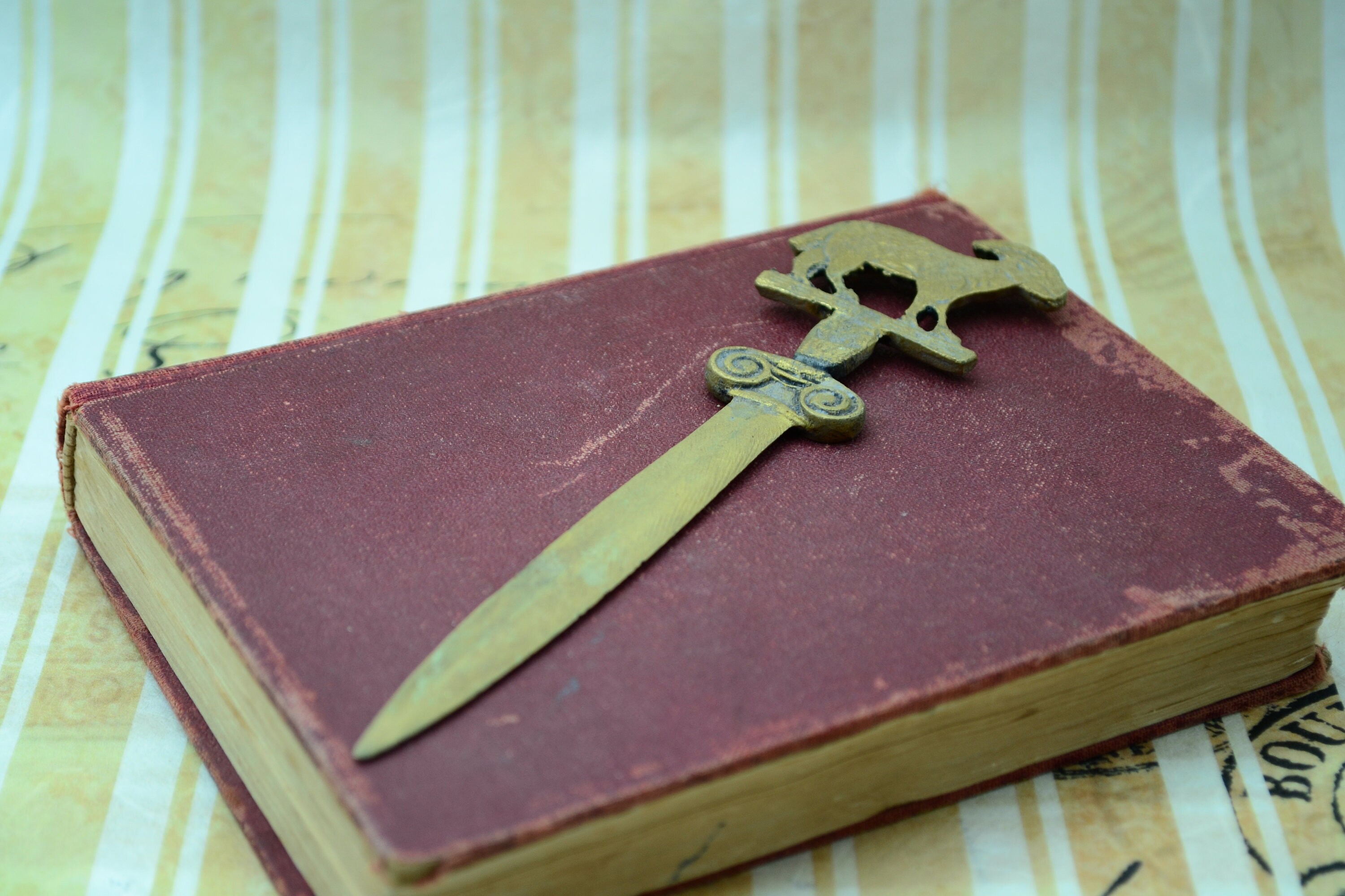 Vintage Letter Opener.brass Letter Opener.greek Letter Opener.ram