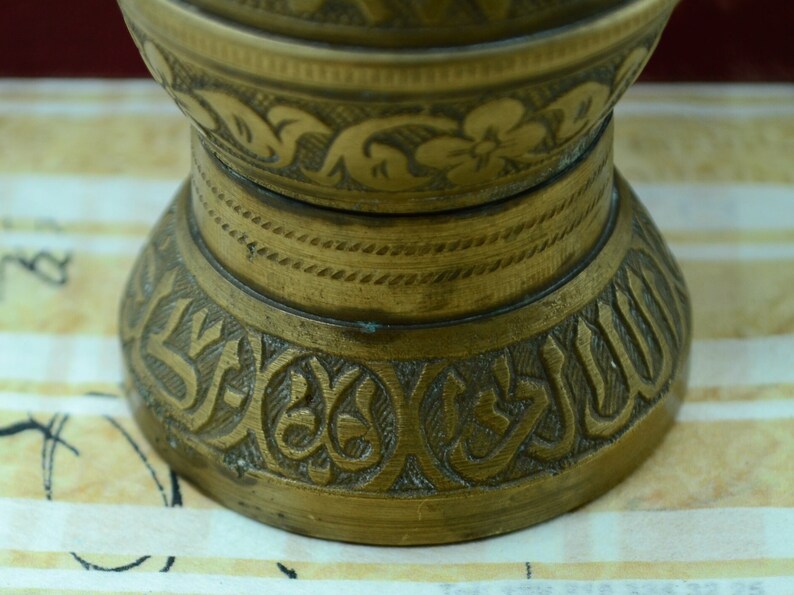 Vintage Turkish Coffee Grinder.mini Brass Coffee Mill.sozen Manual