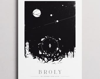 Dragon Ball Z - Broly Poster, Minimalista