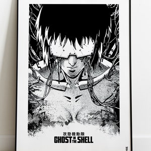 GHOST in the SHELL, Print Poster Motoko Kusanagi, Illustration