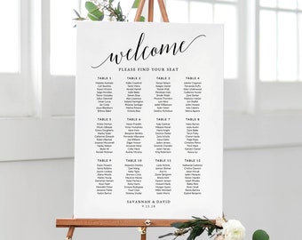 wedding seating chart etsy