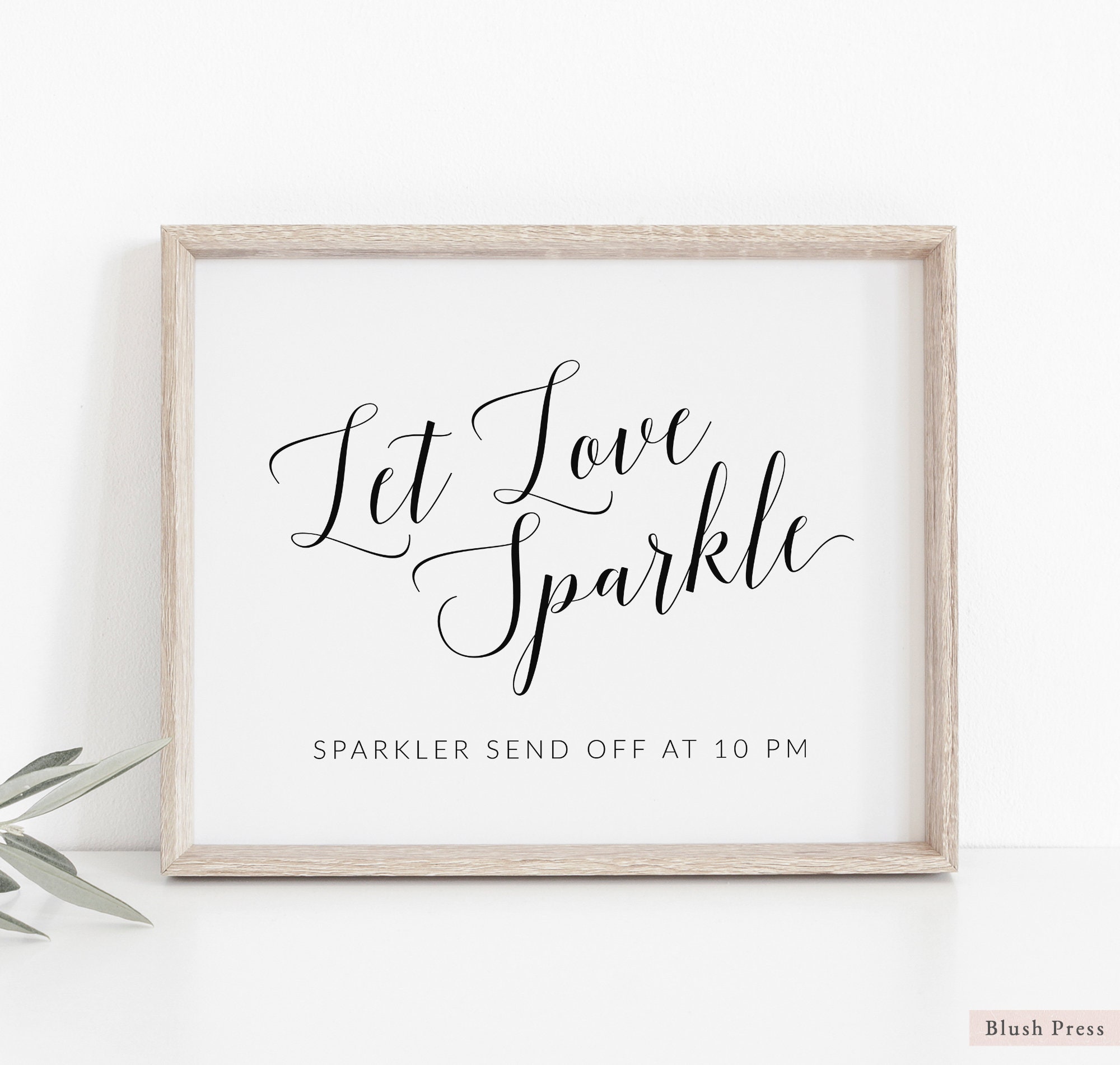 W265 Sparkler Send Off Sign Sparkler Sign Printable Mint Gold Sparkler Send Off Wedding Sign