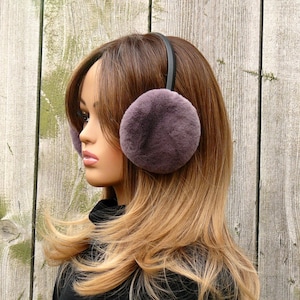 Winter Earmuffs, Faux Fur Earmuffs, Beige Earmuufs, Women&#39;s Earmuffs, Faux Rabbit Fur, Winter Gear, Faux Fur Ear Warmer, Christmas gift