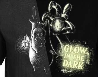 Lost Forest Spirit Glow in the Dark T-Shirt | Spooky Halloween Shirt