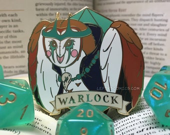 Barn Owl Warlock | Dungeons & Plushies Hard Enamel Pins