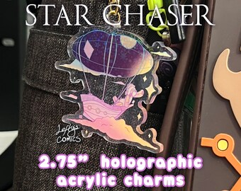 Star Chaser | Double Sided Holographic Acrylic Charm