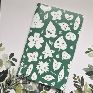 Handmade Forest Spirit Notebook - Green | Dot Journal & Sketchbook