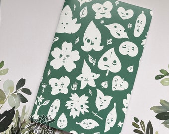 Handmade Forest Spirit Notebook - Green | Dot Journal & Sketchbook