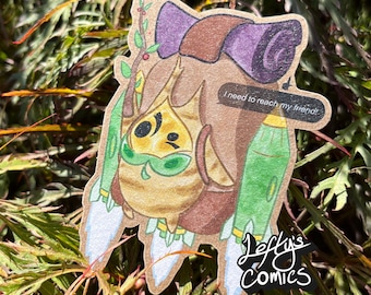 Iron Rocket Forest Friend | Kraft Sticker | The Spirit that Needs to Reach Their Friends