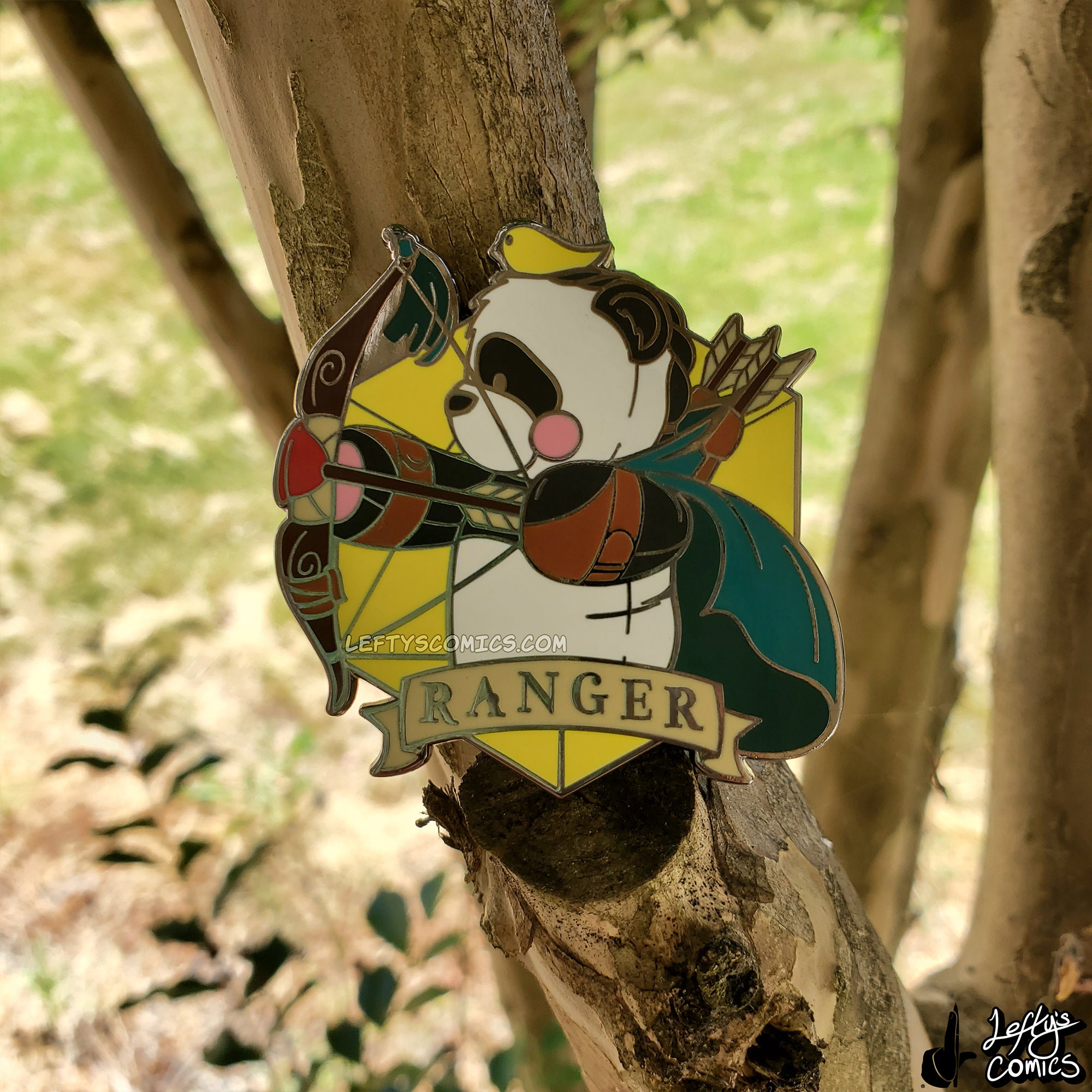 Panda Ranger Training Panda Ranger | Dungeons & Plushies Hard Enamel Pins - Etsy