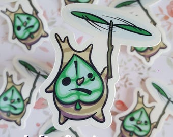 Flying Forest Spirit Vinyl Sticker - Cute little Forest Friend