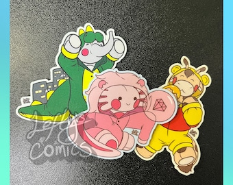 Kigus & Plushies Vinyl Stickers - Sticker Club Leftovers NOV 2023