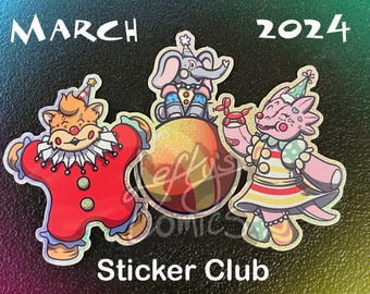 Sakura Forest Spirit Holographic Stickers - Sticker Club Leftovers MARCH 2024