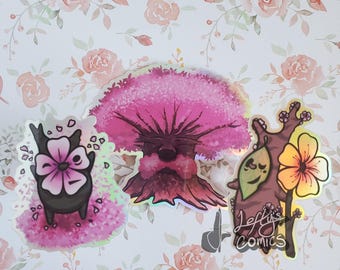 Sakura Forest Spirit Holographic Stickers - Sticker Club Leftovers APRIL 2024