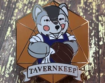 Wolf Tavernkeep | Dungeons & Plushies Hard Enamel Pins