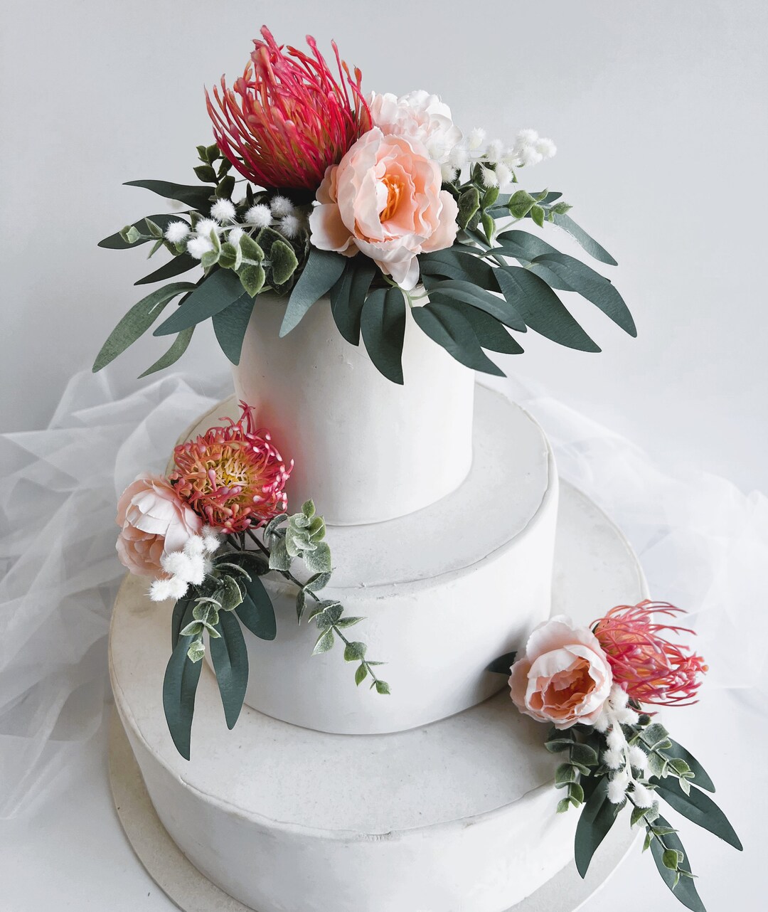 Wedding Cake Topper Australian Native Flowers Wedding Cake Etsy