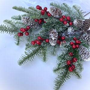 Artificial Pine Branches Faux Pine Picks Christmas Decor DIY