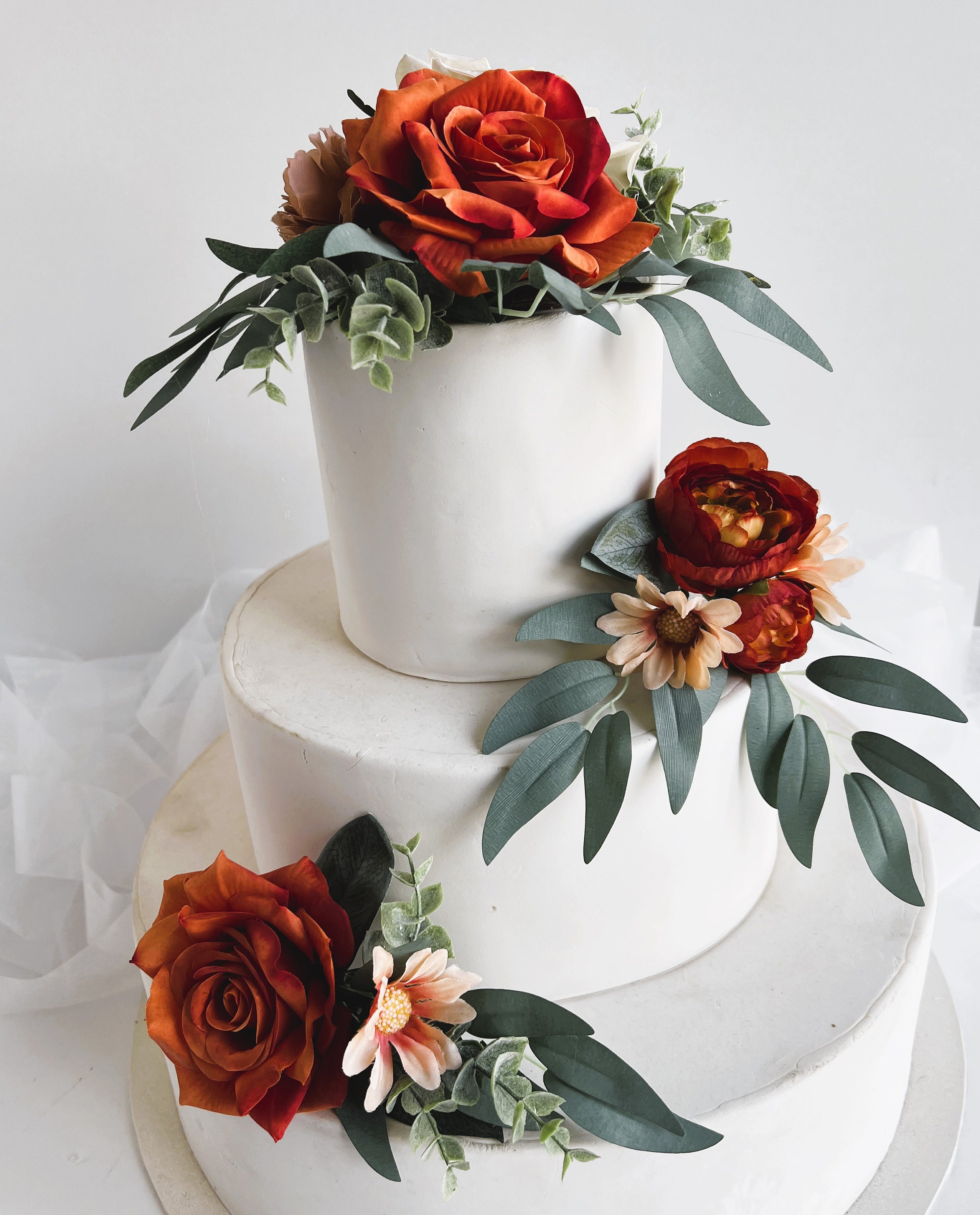 Cake Topper Arrangements Flowers Wedding Cake Decorations - Etsy