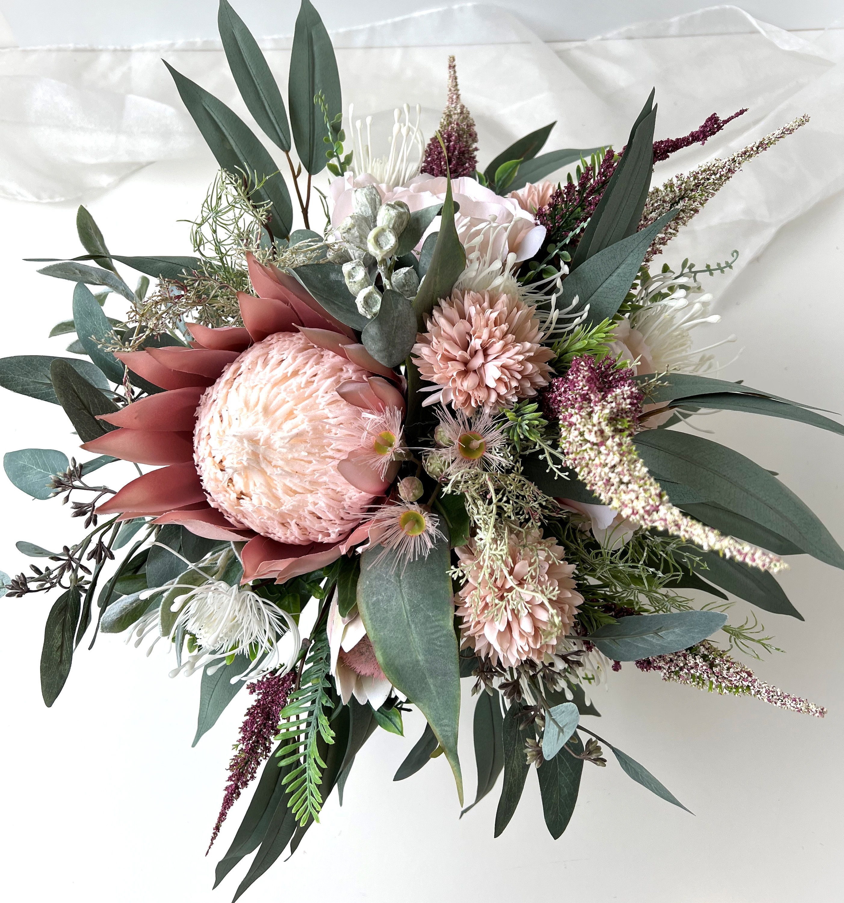 Australian Native Flowers Wedding Bouquets Dusty Pink King Etsy Australia