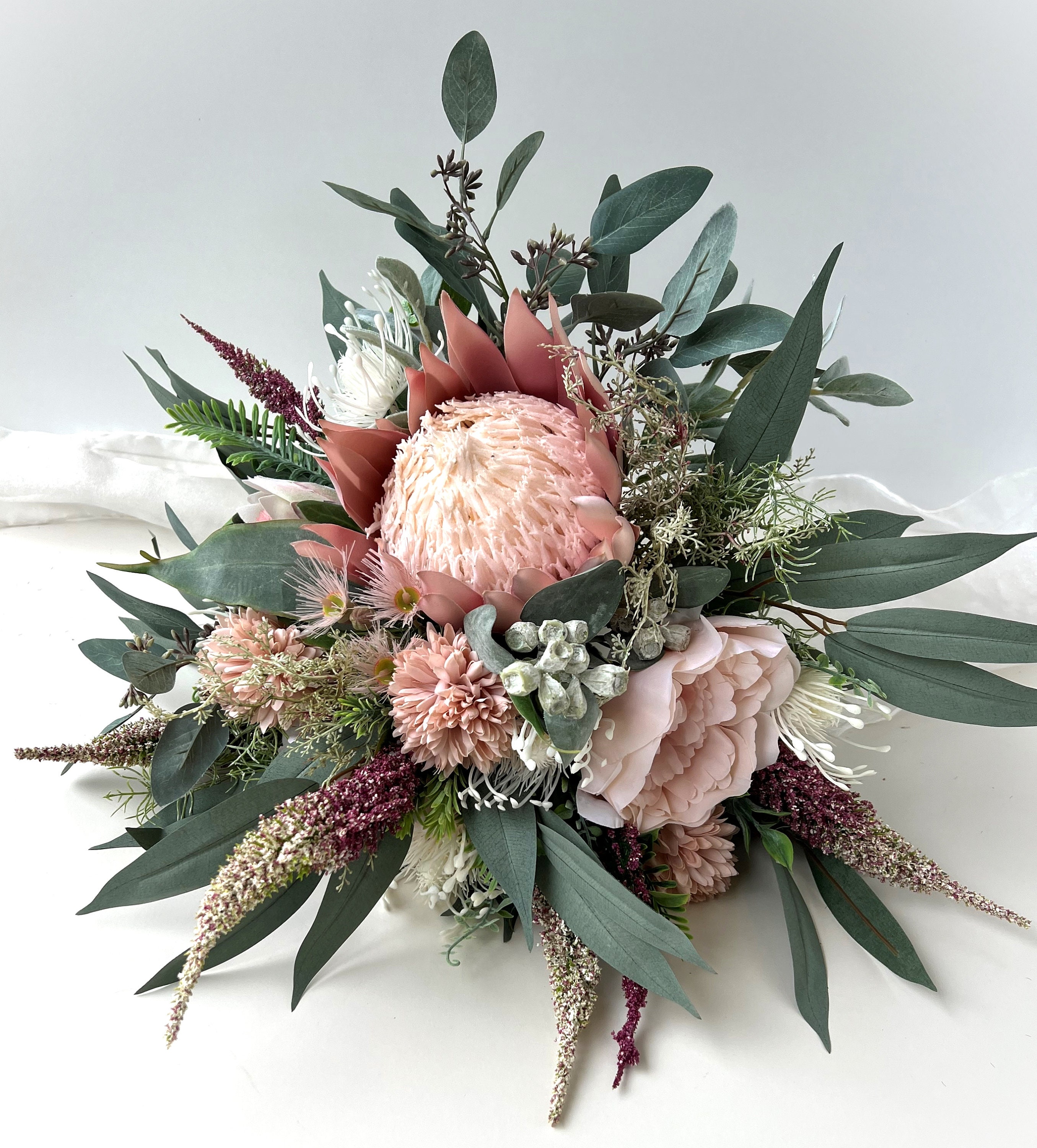 Australian Native Flowers Wedding Bouquets Dusty Pink King Etsy Australia