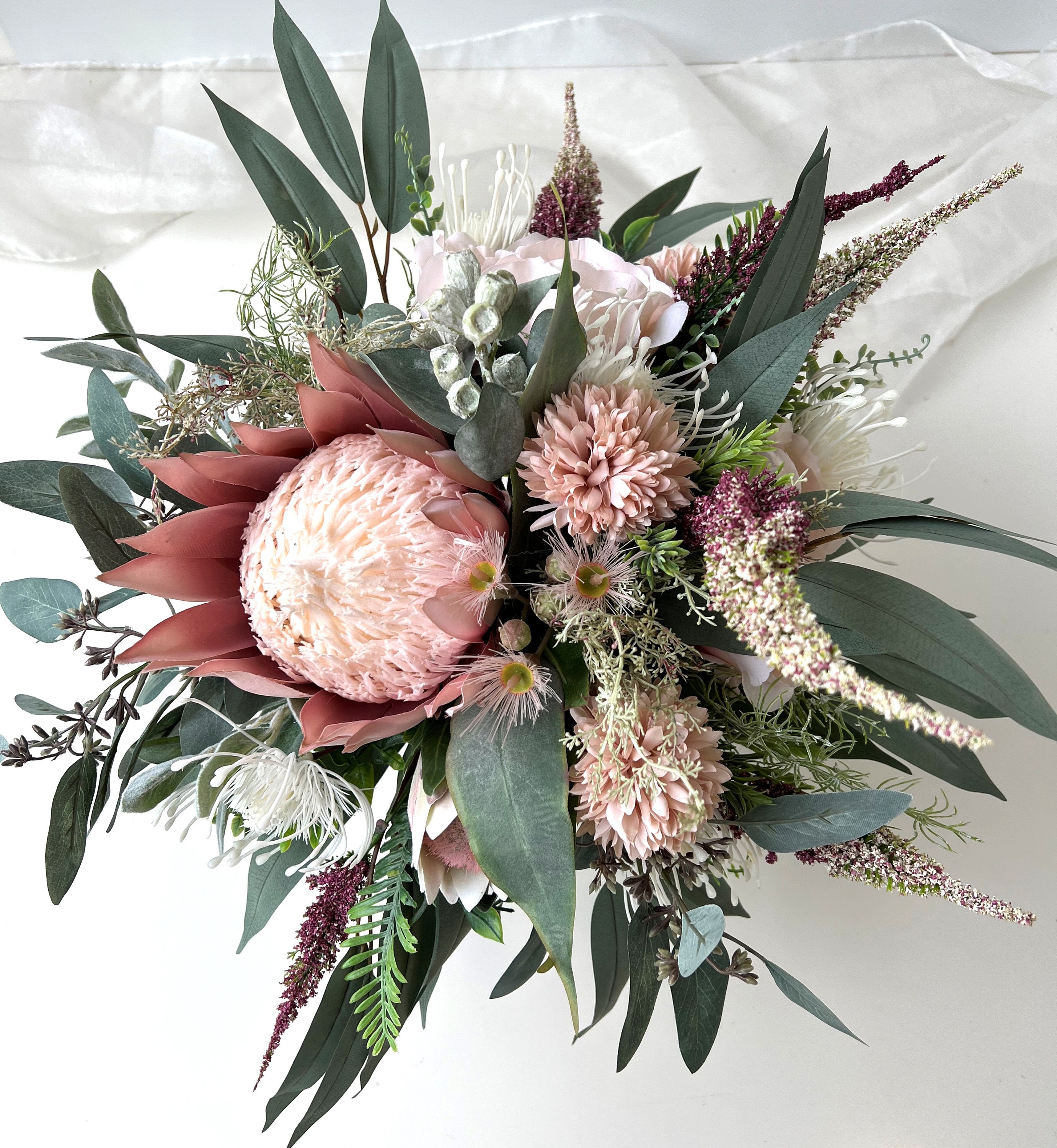 Australian Native Flowers Wedding Bouquets Dusty Pink King Etsy Australia