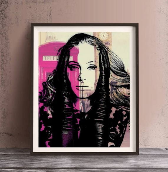 Adele Print or Canvas Wall Art Artwork Gift Etsy
